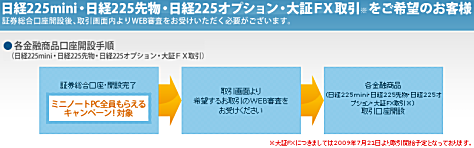 ひまわり証券の各金融商品口座開設の手順